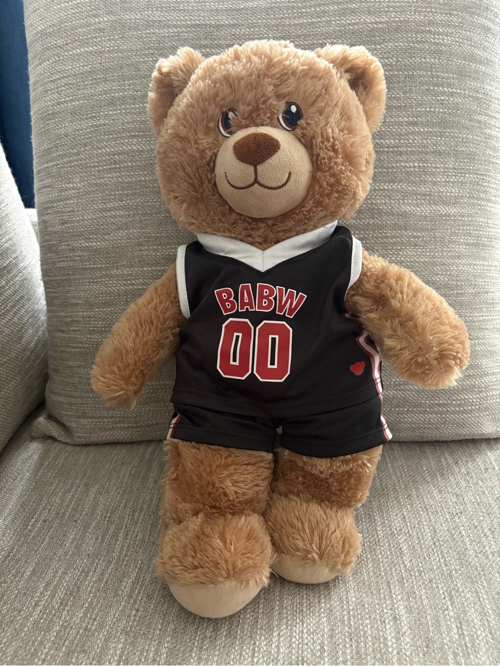 Build a Bear Basketball Bear Plush Stuffed Teddy Bear